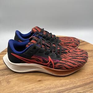 Nike Air Zoom Pegasus 39 Shoes Womens Size 8 Orange Black Tiger Print DQ7650-800